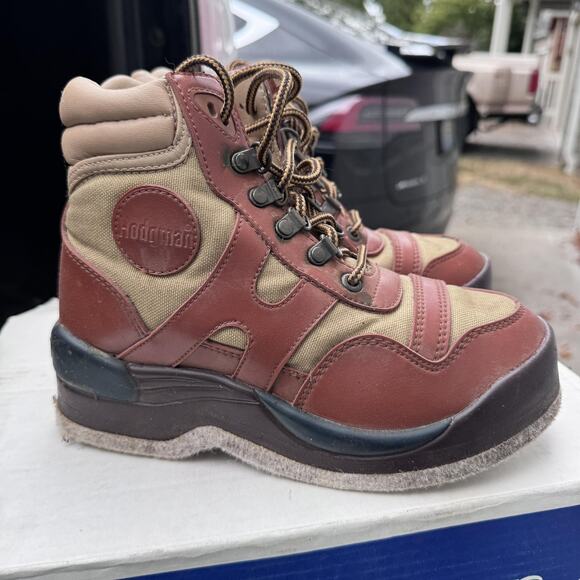 Hodgman‎ Women's Bantam Weight Wading Shoes Fly Fishing Size 6 Felt Sole 59204 - Picture 2 of 10